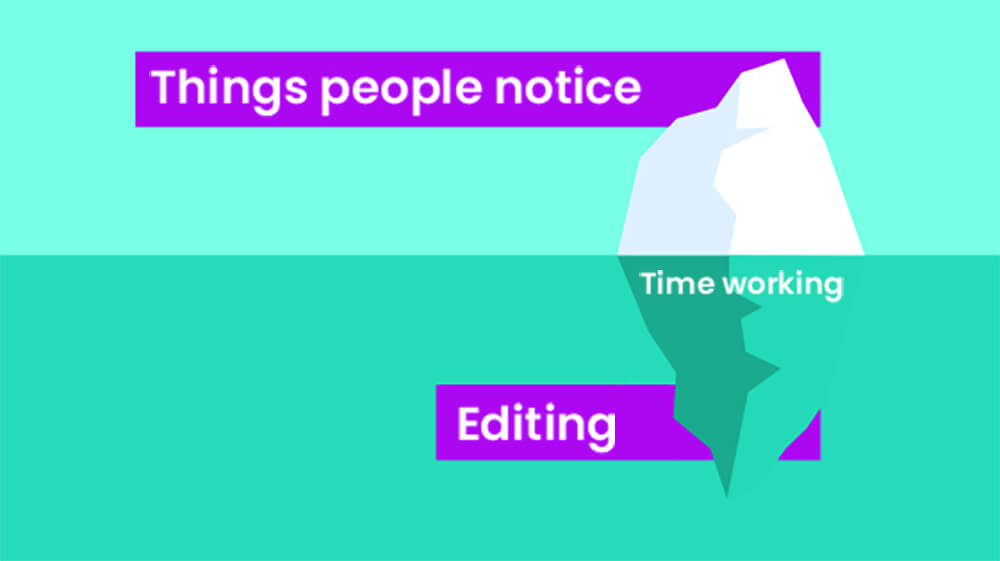 How to hire a video editor - the iceberg